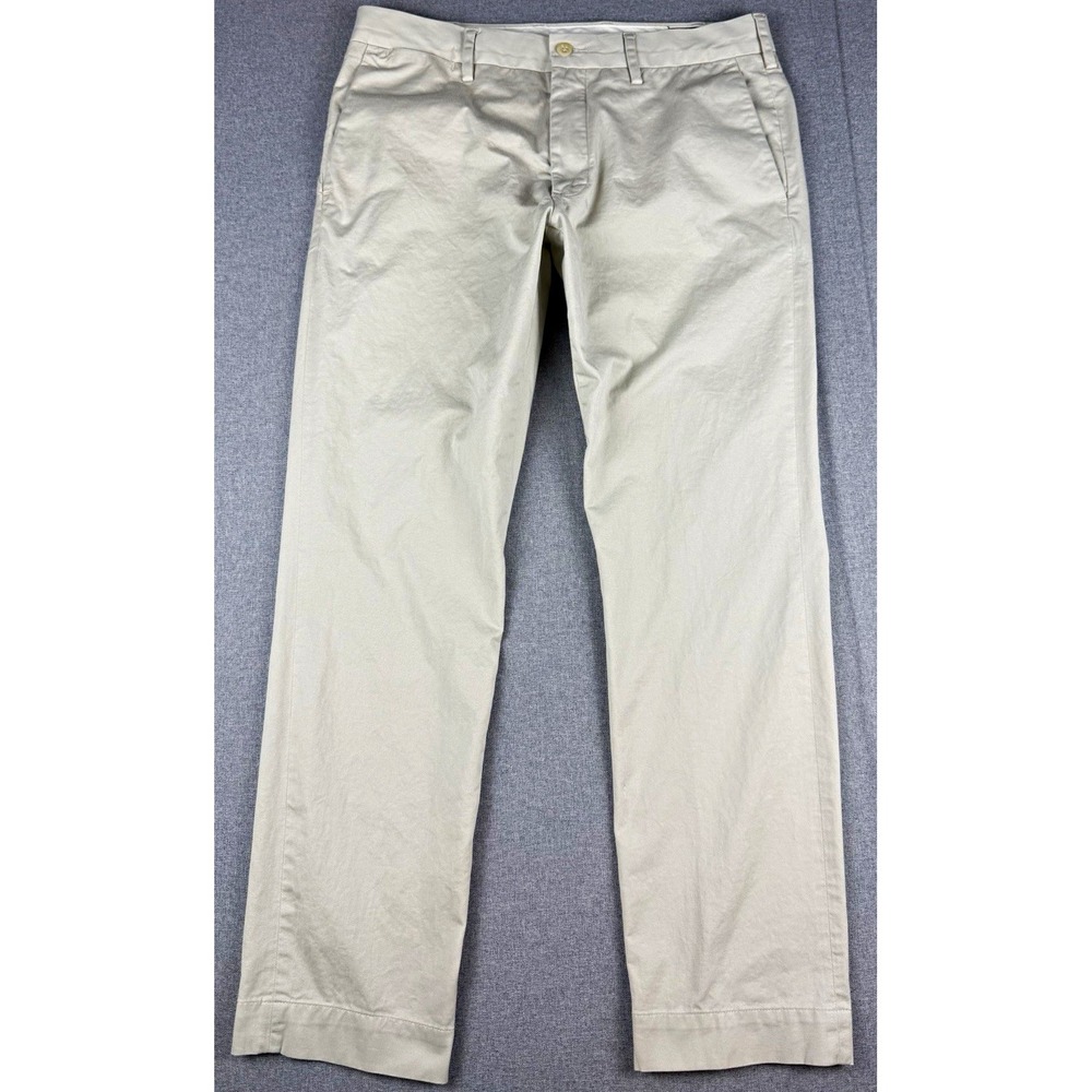 Polo Ralph Lauren Mens Chino Pants 32x30 Stretch Slim Fit Khaki Beige